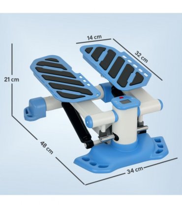 HOMCOM Portable Mini Stepper Step Machine for Home Gym Office Exercise