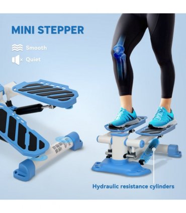 HOMCOM Portable Mini Stepper Step Machine for Home Gym Office Exercise