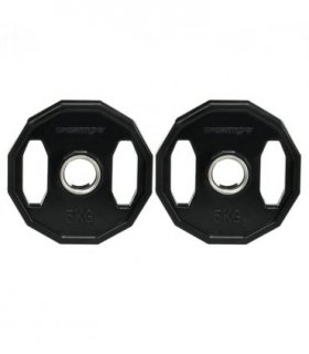 SPORTNOW Olympic Weight Plates Set with 2"/5cm Holes for Home Gym, 2 x 5kg