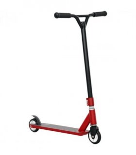 HOMCOM Stunt Scooter Entry Level Tricks Scooter for 14+ Beginners, Red
