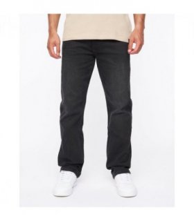 Janstar Straight Leg Jeans Black Wash W36 L32