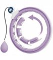 SPORTNOW Smart Weighted Hula Hoop with 16 Detachable Knots, Purple