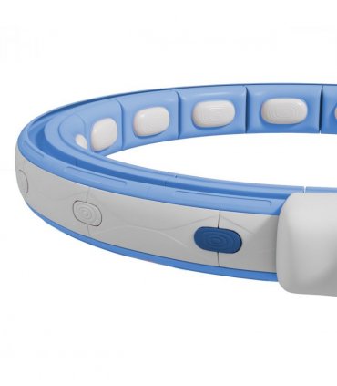 SPORTNOW Smart Weighted Hula Hoop with 16 Detachable Knots, Light Blue