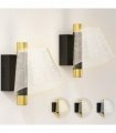 HOMCOM Led Wall Lamp 2 Pack, Modern Indoor Starry Wall Light, Black