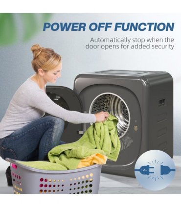 HOMCOM 4kg 800W Vented Tumble Dryer with Deodorize, Smart Mode