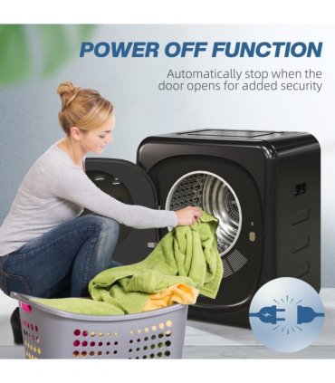 HOMCOM 4kg 800W Vented Tumble Dryer with Deodorize, Smart Mode