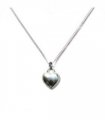 Puff Heart Silver Necklace