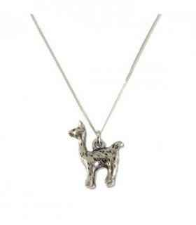 Llama Silver Necklace