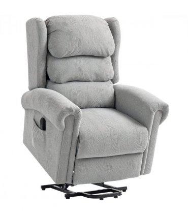 HOMCOM Power Lift Recliner Chair for Elderly with Remote Control, Grey