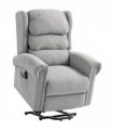 HOMCOM Power Lift Recliner Chair for Elderly with Remote Control, Grey