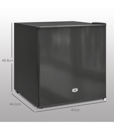 HOMCOM 35L Tabletop Freezer with Removable Wire Shelf and Two Keys, Black