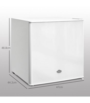 HOMCOM 35L Tabletop Freezer with Removable Wire Shelf and Two Keys, White