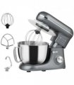 HOMCOM Electric Stand Mixer, 4.5L Food Mixer with Dough Hook, Whisk, Silver