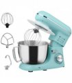 HOMCOM Electric Stand Mixer, 4.5L Food Mixer with Dough Hook, Whisk, Blue