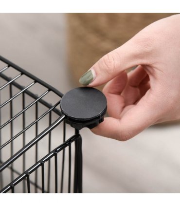 Metal DIY Pet Playpen Cage 22 Piece w/Door Bunny Chinchilla Guinea Pig Pawhut
