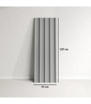 Outsunny Pack of 12 Metal Roofing Sheets for Greenhouse, Light Grey