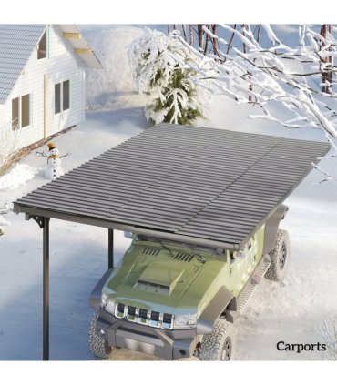 Outsunny Pack of 12 Metal Roofing Sheets for Greenhouse, Light Grey
