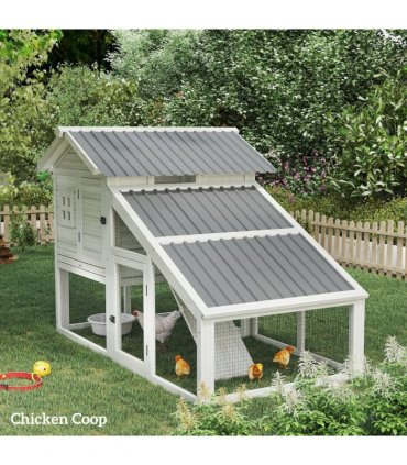 Outsunny Pack of 12 Metal Roofing Sheets for Greenhouse, Light Grey