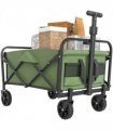 Outsunny 62L Festival Trolley, 120kg Heavy Duty Folding Trolley Cart, Green