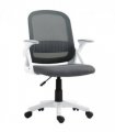 HOMCOM Ergonomic Swivel Computer Chair with Flip-up Armrests, Grey
