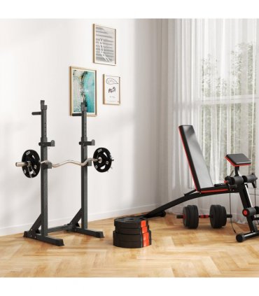 SPORTNOW Olympic Weight Plates Set for Home Gym, 2 x 10kg, 2 x 5kg, Black — Size: F34 x 6 cm
