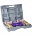 SPORTNOW 9kg Hex Dumbbells S — Colour: Pink, purple and brown, Size: 8H x 30D x 41W cm, Model: 9kg (2 x 1kg, 2 x 1.5kg, 2 x 2kg)
