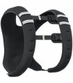 HOMCOM 10KG Weighted Vest with Adjustable Straps, Pocket, Reflective Strips — Colour: Black, Size: 40L x 35W cm