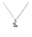 Little Dog Silver Necklace — Size: 18 INCH