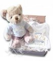 Personalised Welcome to the World 2025 Gift Hamper - Teddy & Baby Vest — Colour: White, Size: 31cm — V0671738824