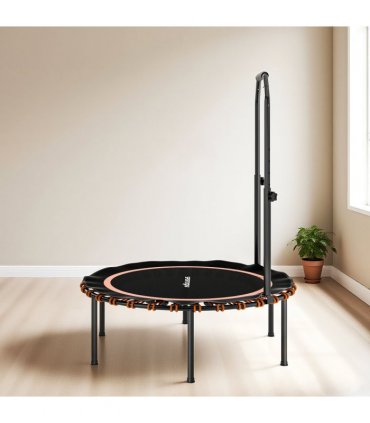SPORTNOW 40'' Foldable Fitness Trampoline Rebounder with Handle, Orange