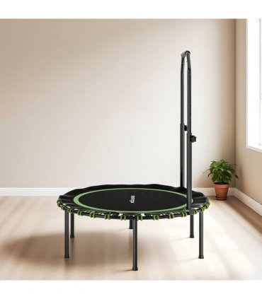 SPORTNOW 40'' Foldable Fitness Trampoline Rebounder with Handle, Green