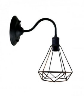 Modern Industrial  Vintage Indoor Black colour Wall Light Lamp Fitting Fixture E27 Holder UK~3676 — Colour: Brushed Copper