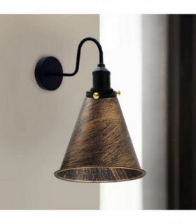 Retro Industrial Wall Mounted Vintage Wall Designer Indoor Light Fixture Lamp Fitting~3387 — Colour: Rustic Red
