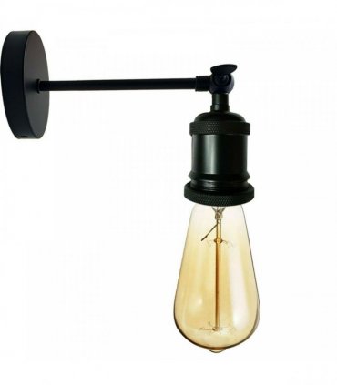 Antique Wall Sconces Industrial Adjustable Wall Lamp  ~2246 — Colour: black