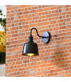 Industrial Outdoor Waterproof Wall Sconce & Metal Light ~5522 — Colour: Brushed Silver — V0671903572