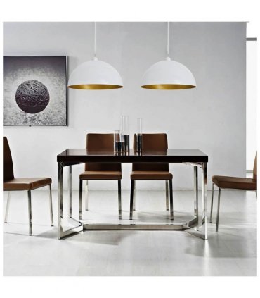 vidaXL Ceiling Lamp 2 pcs Height-adjustable Semi-spherical White