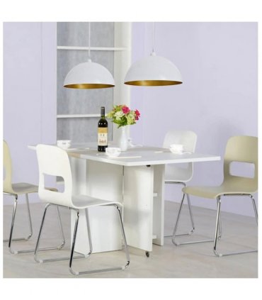 vidaXL Ceiling Lamp 2 pcs Height-adjustable Semi-spherical White
