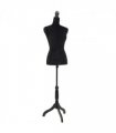 Ladies Bust Display Black Female Mannequin Female Dress Form