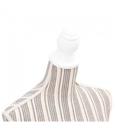 Ladies Bust Display Mannequin Linen With Stripes — Colour: grey