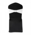 vidaXL Chair Ribbon | Set of 25 | White | Polyester 90%, Elastane 10%