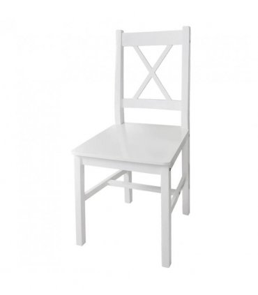 vidaXL Dining Chairs 4 pcs White Pinewood