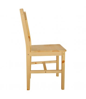 vidaXL Dining Chairs 2 pcs Pinewood — Colour: beige