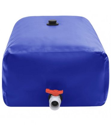vidaXL Water Tank with Tap Foldable 100 L PVC — Colour: blue