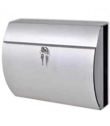 Stainless Steel Mailbox — Size: 37.5 x 13 x 31 cm