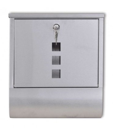 Stainless Steel Mailbox — Size: 31 x 10.5 x 33.5 cm