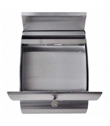 Mailbox on Stand Stainless Steel — Size: 30 x 12 x 40 cm