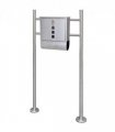 Mailbox on Stand Stainless Steel — Size: 31 x 10.5 x 33.5 cm