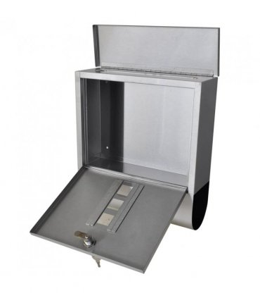 Mailbox on Stand Stainless Steel — Size: 31 x 10.5 x 33.5 cm