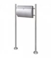 Mailbox on Stand Stainless Steel — Size: 37.5 x 13 x 31 cm