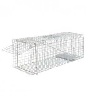 vidaXL Galvanised Live Trap 80 cm